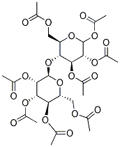 ACETYL 2,3,6-TRI-O-ACETYL-4-O-(2,3,4,6-TETRA-O-ACETYL-A-D-MANNOPYRANOSYL)-D-GLUCOPYRANOSIDE Struktur