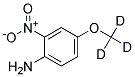 4-(METHOXY-D3)-2-NITROANILINE Struktur