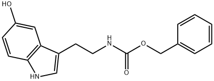 BENZYL[2-(5-HYDROXYINDOL-3-YL)-ETHYL]CARBAMATE Struktur