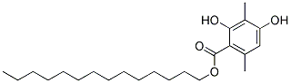 TETRADECYL-2,4-DIHYDROXY-3,6-DIMETHYLBENZOATE Struktur
