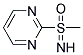 S-METHYL-S-(2-PYRIMIDINYL) SULFOXIMINE Struktur