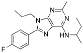 N-SEC-BUTYL-8-(4-FLUOROPHENYL)-2-METHYL-9-PROPYL-9H-PURIN-6-AMINE Struktur