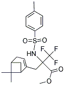 METHYL 2-[(6,6-DIMETHYLBICYCLO-[3.1.1]-HEPT-2-EN-2-YL)METHYL]-3,3,3-TRIFLUORO-2-{[(4-METHYLPHENYL)SULFO-NYL]AMINO}PROPANOATE Struktur