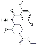 AMINO-5-CHLORO-N-[1-CARBETHOXY-3-METHOXY-4-PIPERIDYL]-2-METHOXY BENZAMIDE Struktur