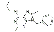 9-BENZYL-N-ISOBUTYL-2,8-DIMETHYL-9H-PURIN-6-AMINE Struktur