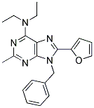 9-BENZYL-N,N-DIETHYL-8-(FURAN-2-YL)-2-METHYL-9H-PURIN-6-AMINE Struktur