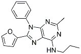 8-(FURAN-2-YL)-2-METHYL-9-PHENYL-N-PROPYL-9H-PURIN-6-AMINE Struktur