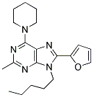 8-(FURAN-2-YL)-2-METHYL-9-PENTYL-6-(PIPERIDIN-1-YL)-9H-PURINE Struktur