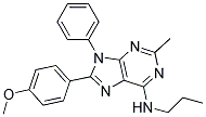 8-(4-METHOXYPHENYL)-2-METHYL-9-PHENYL-N-PROPYL-9H-PURIN-6-AMINE Struktur