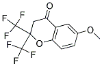 6-METHOXY-2,2-BIS(TRIFLUOROMETHYL)-CHROMAN-4-ONE Struktur