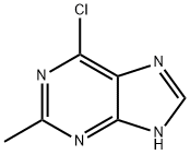 6-CHLORO-2-METHYL-9H-PURINE Struktur