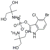 5-BROMO-4-CHLORO-3-INDOLYLPHOSPHATE BIS-(2-AMINO-2-METHYL-1,3-PROPANEDIOL)-SALT Struktur