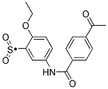 5-(4-ACETYL-BENZOYLAMINO)-2-ETHOXY-BENZENESULFONYL Struktur