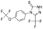 4,5-DIHYDRO-3-TRIFLUOROMETHYL-4-(4-TRIFLUOROMETHOXYPHENYL)-1,2,4-TRIAZOL-5(1H)-THIONE Struktur