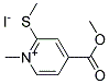 4-(METHOXYCARBONYL)-1-METHYL-2-(METHYLTHIO)-PYRIDINIUM IODIDE Struktur