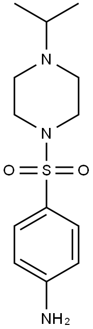 4-(4-ISOPROPYL-PIPERAZINE-1-SULFONYL)-PHENYLAMINE Struktur