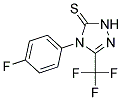 4-(4-FLUOROPHENYL)-4,5-DIHYDRO-3-TRIFLUOROMETHYL-1,2,4-TRIAZOL-5(1H)-THIONE Struktur