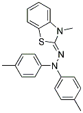 3-METHYL-2-BENZOTHIAZOLINONE DI-P-TOLYLHYDRAZONE Struktur