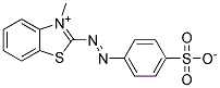 3-METHYL-2-[(P-SULFOPHENYL)AZO]-BENZOTHIAZOLIUM HYDROXIDE INNER SALT Struktur