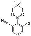 3-CHLORO-2-(5,5-DIMETHYL-1,3,2-DIOXABORINAN-2-YL)BENZONITRILE Struktur