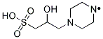 [4-(2-HYDROXY-3-SULFO-PROPYL)-PIPERAZIN-1-YL]- Struktur