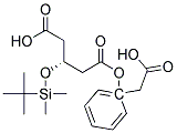 (3R)-3-[(TERT-BUTYLDIMETHYLSILYL)OXY] PENTANEDIOIC ACID,1-R-MANDELIC ACID ESTER Struktur