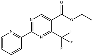 ETHYL 4-(TRIFLUOROMETHYL)-2-(PYRIDIN-2-YL)PYRIMIDINE-5-CARBOXYLATE Struktur