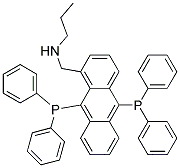 9,10-bisdiphenylphosphino(N-propaminomethyl)anthracene Struktur