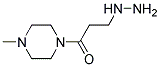 3-Hydrazinyl-1-(4-methylpiperazin-1-yl)propan-1-one Struktur