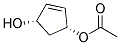 CIS-3-ACETOXY-5-HYDROXY-CYCLOPENT-1-ENE Struktur