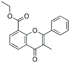 3-METHYLFLAVONE-8-CARBOXYLIC ACID ETHYL ESTER Struktur