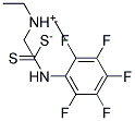 N,N-DIETHYLETHAN-1-AMINIUM N-(2,3,4,5,6-PENTAFLUOROPHENYL)CARBAMODITHIOATE, TECH Struktur