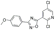 5-(2,5-DICHLORO-3-PYRIDYL)-3-(4-METHOXYPHENYL)-1,2,4-OXADIAZOLE, TECH Struktur