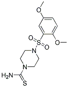 4-(2,5-DIMETHOXY-BENZENESULFONYL)-PIPERAZINE-1-CARBOTHIOIC ACID AMIDE Struktur