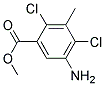 METHYL 5-AMINO-2,4-DICHLORO-3-METHYLBENZOATE Struktur