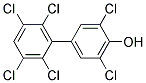 4-HYDROXY-2',3,3',5,5',6'-HEXACHLOROBIPHENYL Struktur