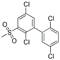 3-METHYLSULFONYL-2,2',5,5'-TETRACHLOROBIPHENYL Struktur