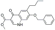 7-BENZYLOXY-6-BUTYL-4-OXO-1,4-DIHYDRO-QUINOLINE-3-CARBOXYLIC ACID METHYL ESTER Struktur