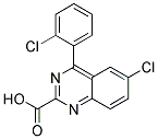 6-CHLORO-4-(2-CHLOROPHENYL)-2-QUINAZOLINECARBOXYLIC ACID Struktur