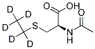 N-ACETYL-S-ETHYL-D5-L-CYSTEINE Struktur