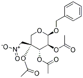 BENZYL 2,3,4-TRI-O-ACETYL-4-NITROMETHYL-B-D-ARABINOPYRANOSIDE Struktur