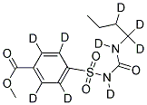 METHYL 4-BUTYLAMINOCARBONYLAMINOSULFONYLBENZOATE-D9 Struktur