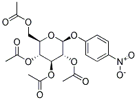 P-NITROPHENYL-2,3,4,6-TETRA-O-ACETYL-B-D-GLUCOPYRANOSIDE Struktur