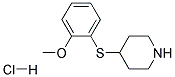 4-(2-METHOXYPHENYLSULPHANYL)PIPERIDINE HYDROCHLORIDE Struktur