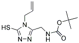 4-ALLYL-5-(N-TERT.BUTOXYCARBONYLAMINOMETHYL)-1,2,4-TRIAZOLE-3-THIOL 95+% Struktur