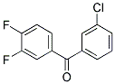 3-CHLORO-3',4'-DIFLUOROBENZOPHENON Struktur