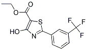 ETHYL 4-HYDROXY-2-[3-(TRIFLUOROMETHYL)PHENYL]THIAZOLE-5-CARBOXYLAT Struktur