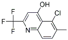 5-CHLORO-4-HYDROXY-6-METHYL-2-(TRIFLUOROMETHYL)QUINOLIN Struktur