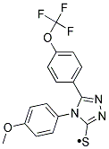 4-(4-METHOXYPHENYL)-5-[4-(TRIFLUOROMETHOXY)PHENYL]-4H-1,2,4-TRIAZOLE-3-THIO Struktur