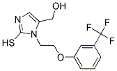 5-(HYDROXYMETHYL)-2-MERCAPTO-1-[2-[3-(TRIFLUOROMETHYL)PHENOXY]ETHYL]-1H-IMIDAZOL Struktur